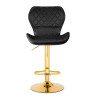 Полубарные стулья Porch gold / black