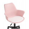 TULIN гостинное кресло с обивкой искусственной кожей, цвет розовый