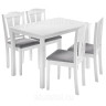 MALI обеденная группа (стол и 4 стула), white / grey