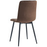 Стулья DC209 Стул мягкий, ГОРЬКИЙ ШОКОЛАД#G62-10 велюр, каркас металл черный КРУГЛЫЙ