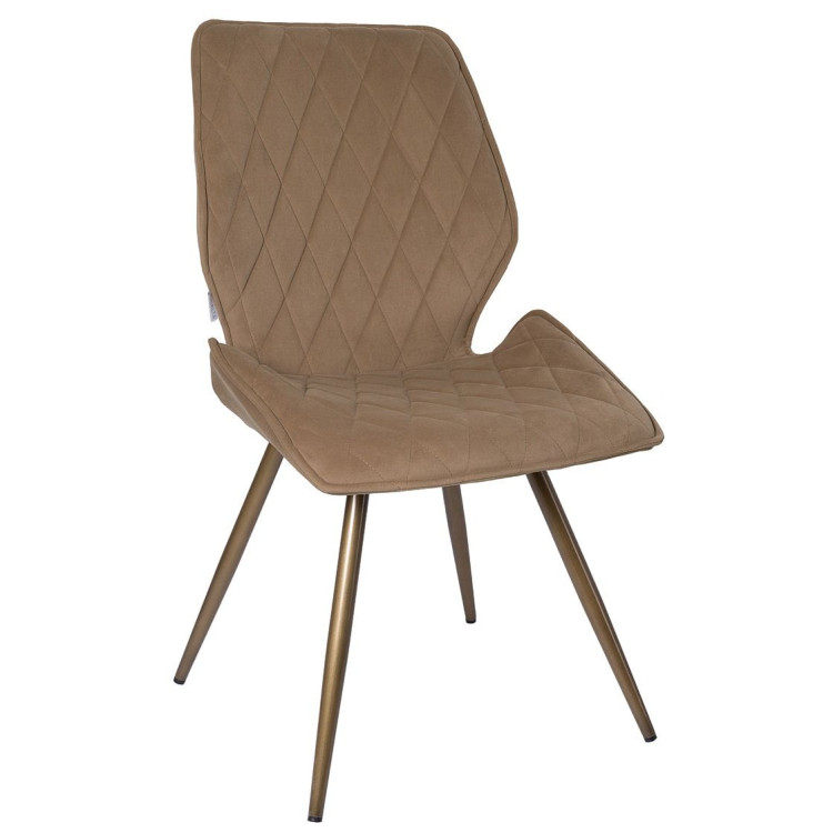 Стулья DC231 Стул мягкий поворотный 180, ЗОЛОТО#M420-08 велюр, каркас металл, бронза КРУГЛЫЙ