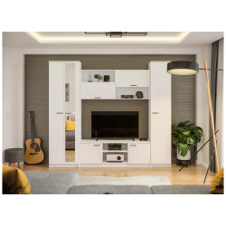 Бертелена белое дерево / белое дерево Готовая гостиная