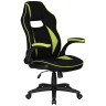 Геймерские кресла Кресло игровое DOBRIN RICK, черно-светло-зеленая ткань