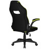 Геймерские кресла Кресло игровое DOBRIN RICK, черно-светло-зеленая ткань