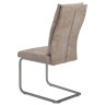 ОКС1054 стул на металлическом каркасе с обивкой нубук, цвет бежевый 