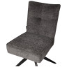 FLORENTIN поворотный стул с фозвратом, обивка тканью, цвет антрацит / черный 