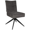 FLORENTIN поворотный стул с фозвратом, обивка тканью, цвет антрацит / черный 
