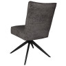 FLORENTIN поворотный стул с фозвратом, обивка тканью, цвет антрацит / черный 