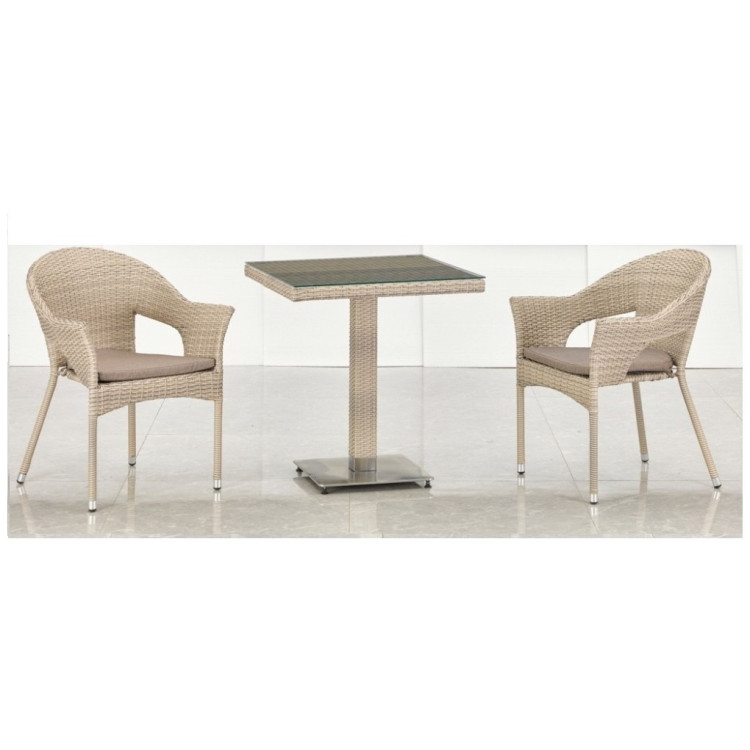 Кофейные комплекты для кафе Комплект мебели T605SWT/Y79C-W85 Latte (2+1)