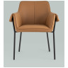 Комплекты из двух стульев Бесс экокожа коричневый ножки металл черные