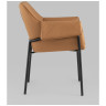 Комплекты из двух стульев Бесс экокожа коричневый ножки металл черные