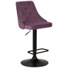 Полубарные стулья Стул барный DOBRIN JOSEPH BLACK, пудрово-сиреневый велюр (MJ9-52)
