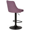 Полубарные стулья Стул барный DOBRIN JOSEPH BLACK, пудрово-сиреневый велюр (MJ9-52)