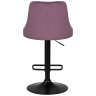 Полубарные стулья Стул барный DOBRIN JOSEPH BLACK, пудрово-сиреневый велюр (MJ9-52)