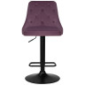 Полубарные стулья Стул барный DOBRIN JOSEPH BLACK, пудрово-сиреневый велюр (MJ9-52)
