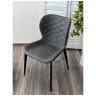 Стулья Стул КЛОД, цвет Kiprus-12 Темно-серый, искусственная замша / черный каркас М-City