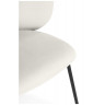 Стулья на металлокаркасе Рикко белый (milk) / черный