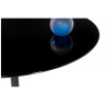 Стеклянные столы Tulip 90 black glass