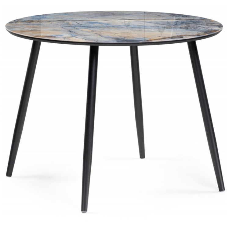 АНСЕЛМ стол со стеклянной столешницей, цвет магеллан