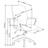 Import.categories_SIGNAL Кресло компьютерное Halmar SPIN 2 (белый/светло-серый)