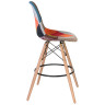 Полубарные стулья Стул барный DOBRIN DSW BAR, ножки светлый бук, цвет сиденья мозаика