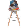 Полубарные стулья Стул барный DOBRIN DSW BAR, ножки светлый бук, цвет сиденья мозаика
