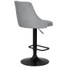 Полубарные стулья Стул барный DOBRIN JOSEPH BLACK, серый велюр (MJ9-75)