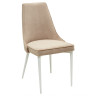 NEPAL-P стул на металлическом каркасе с обивкой тканью велюр, цвет бежевый (#5)