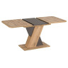 Ламинированные столы BRIDGE 120  BRIDGE 120-160/80 стол обеденный с ламинированной столешницей (корпус дуб вотан, Вольфрам)