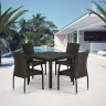 Комплект плетеной мебели T257A/Y350A-W53 Brown 4Pcs