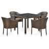 Комплект плетеной мебели T257A/Y350A-W53 Brown 4Pcs