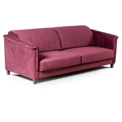 Amsterdam диван-кровать трехместный прямой, велюр красный