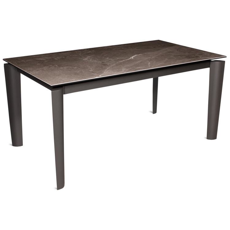 RICCARDO стол с керамической столешницей, цвет керамика Novita Umber / антрацит