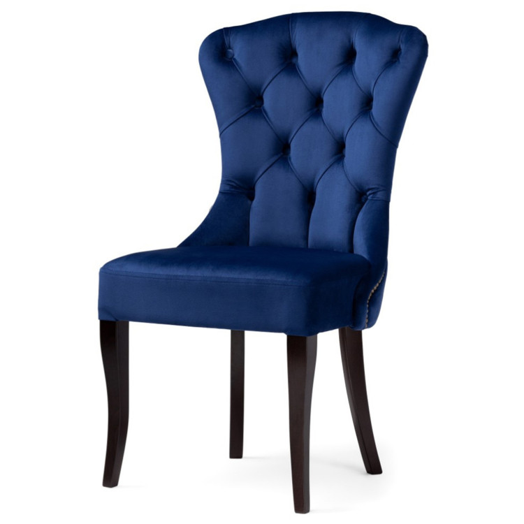 МИЛАНО 1 стул с обивкой тканью велюр, цвет синий