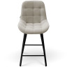 ЭЛИС БАР H65 полубарный стул на четырёх конусных ножках, обивка велюр