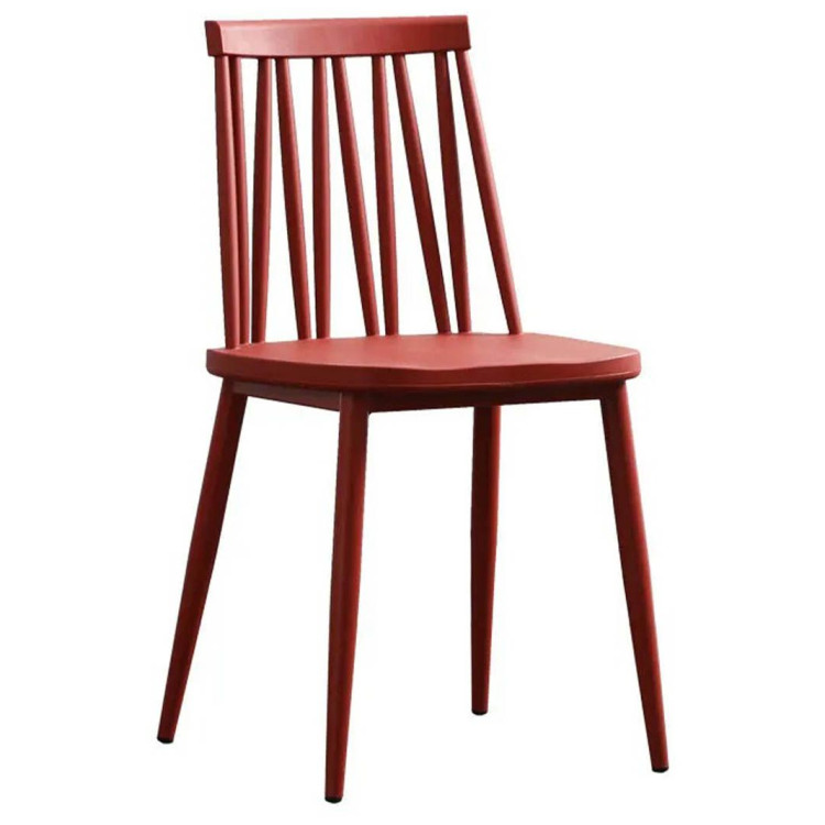 Стулья GH105/DC455 Стул пластиковый, КРАСНЫЙ, каркас металл