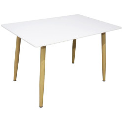 Недорогой стол. Стол Snow 120х80х75см, белый обеденный стол