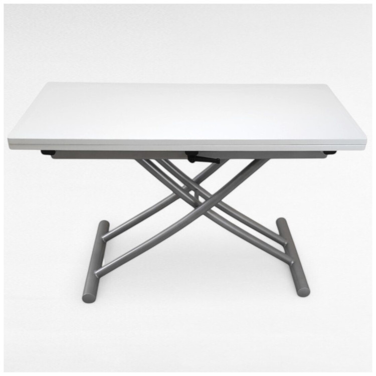 В2442-3 стол трансформер с регулировкой по высоте, цвет белый