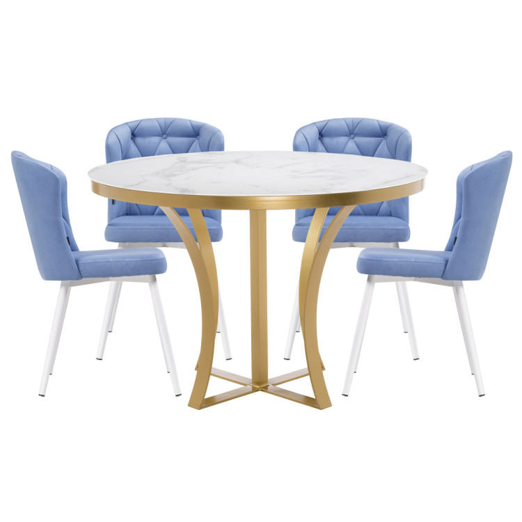 Мебель России Арналдус velutto 46 / белый мрамор / золото