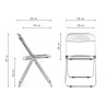 Пластиковые стулья Fold складной clear