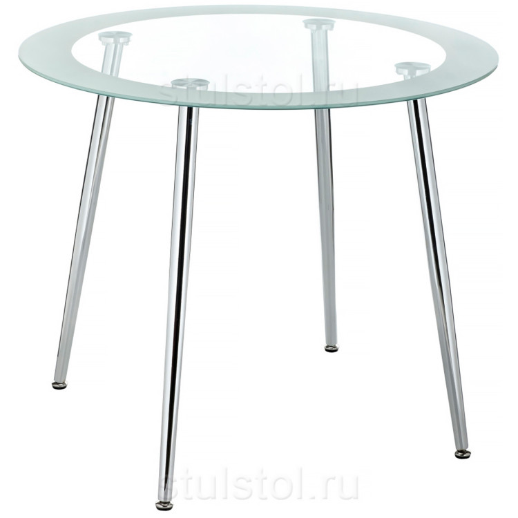 Круглый стеклянный стол VASKO на кухню