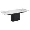 АРИЯ 160 стол с керамической столешницей, цвет PANDORA LIGHT / черный каркас