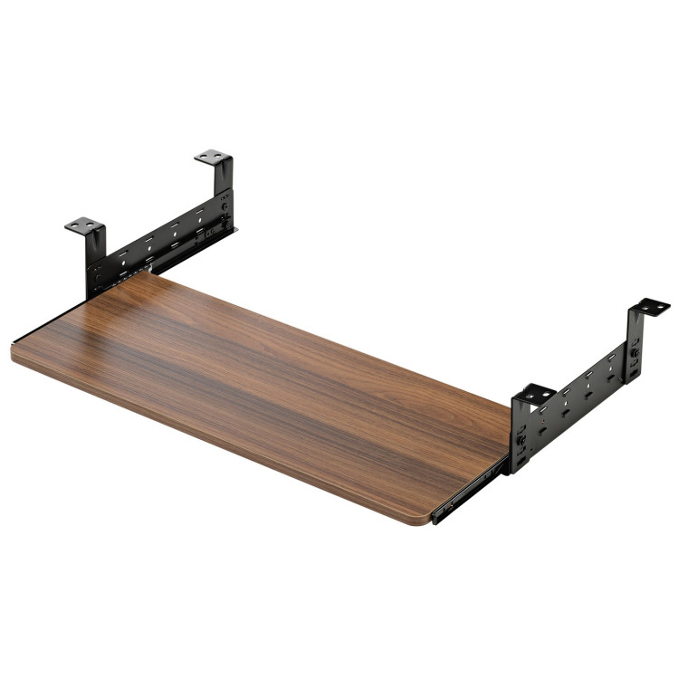 Аксессуары для компьютера Выдвижная полка для клавиатуры EUREKA ERK-POK01-WN, орех