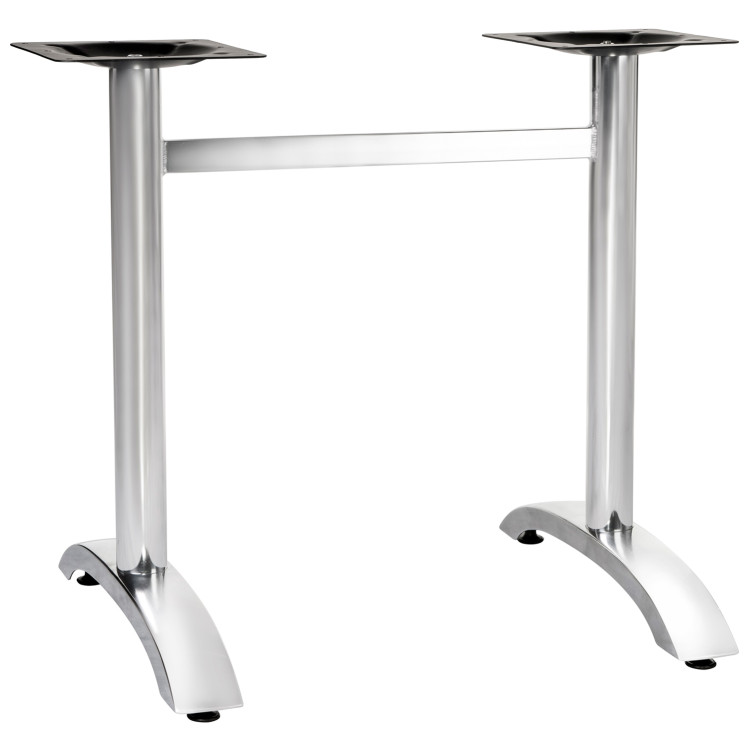 Двойное подстолье для обеденного стола DOBRIN DARREN WIDE, металл, матовый хром