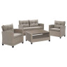 Садовые комплекты для отдыха Плетеный комплект мебели с диваном AFM-804B Beige-Grey