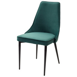 недорогие обеденные стулья для гостиной. NEPAL-P зеленый / черный  Стул полукресло