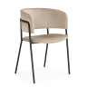 Стулья на металлокаркасе Осло темно-бежевый (H-07) / черный