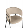 Стулья на металлокаркасе Осло темно-бежевый (H-07) / черный