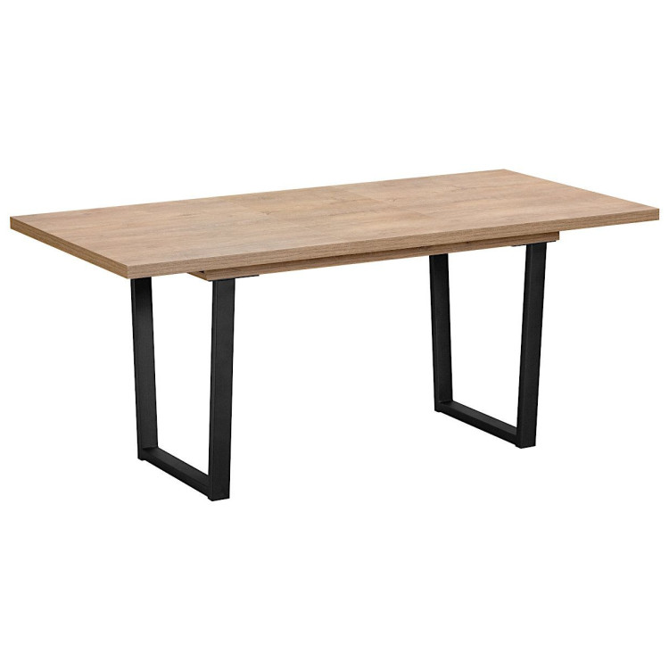 Ламинированные столы Стол обеденный JACKSON 138-180/85 (корпус дуб канзас, Чёрный)