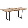 Ламинированные столы Стол обеденный JACKSON 138-180/85 (корпус дуб канзас, Чёрный)